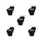 Service Caster 2 Inch Gloss Black Hooded Top Plate Ball Casters, 5PK SCC-TP01S20-POS-GB-5 - alternate 1